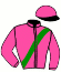 casaque portée par Martin G. jockey du cheval de course INES DE CAHOT, information pmu ZETURF