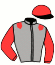 casaque portée par Rousselle S. jockey du cheval de course JAMIROQUAI, information pmu ZETURF