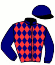 casaque portée par Thomain D. jockey du cheval de course HERAKLION DESBOIS, information pmu ZETURF