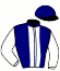casaque portée par Martin G. jockey du cheval de course JET DU RAVARY, information pmu ZETURF