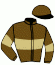 casaque portée par Larue Lou. F. jockey du cheval de course IDYLLE DU CADRAN, information pmu ZETURF