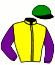 casaque portée par Lefranc Et. jockey du cheval de course GUILI GUILI, information pmu ZETURF