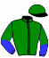 casaque portée par Lebourgeois Y. jockey du cheval de course HADRIEN, information pmu ZETURF