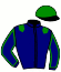 casaque portée par Legrain Mlle C. jockey du cheval de course KOCARDE, information pmu ZETURF