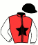 casaque portée par Desmigneux F. jockey du cheval de course KIARA DE LA FYE, information pmu ZETURF