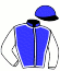 casaque portée par Bouyne Q. jockey du cheval de course FOXY JEF (FR), information pmu ZETURF