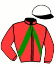 casaque portée par Mottier M. jockey du cheval de course KATCHINA FOR CLARA, information pmu ZETURF
