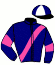casaque portée par Abrivard A. jockey du cheval de course KASH DE LA COTE, information pmu ZETURF