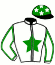 casaque portée par Abrivard M. jockey du cheval de course GLOIRE DE FLEURY, information pmu ZETURF