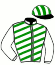 casaque portée par Abrivard A. jockey du cheval de course LATINO BOY, information pmu ZETURF