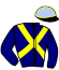 casaque portée par Mottier M. jockey du cheval de course KHALEESI DE MALAC, information pmu ZETURF