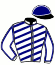 casaque portée par Rochard B. jockey du cheval de course KALOUMA DELADOU, information pmu ZETURF