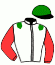 casaque portée par Lamy A. jockey du cheval de course JEAN PIERRE, information pmu ZETURF