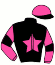 casaque portée par Hardy B. jockey du cheval de course KRAC DE GUIBRAY, information pmu ZETURF