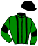 casaque portée par Corbineau Ch. jockey du cheval de course LOUMA DE MALOU, information pmu ZETURF