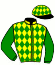casaque portée par Mottier M. jockey du cheval de course LATSBY DE GUEZ, information pmu ZETURF