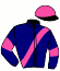 casaque portée par Heslouin Cha. jockey du cheval de course LISTAO, information pmu ZETURF