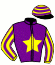 casaque portée par Thomain D. jockey du cheval de course IMPERATRICE LOVE, information pmu ZETURF