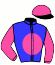 casaque portée par Meme B. jockey du cheval de course JEWEL DE CERISY, information pmu ZETURF