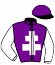 casaque portée par Feron J. Ch. jockey du cheval de course IASI READY, information pmu ZETURF