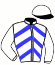 casaque portée par Garcia Dy. jockey du cheval de course GENEVE VOIRONS, information pmu ZETURF
