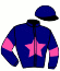 casaque portée par Feltesse M. jockey du cheval de course FUEGO DU CHENE, information pmu ZETURF
