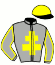 casaque portée par Feron J. Ch. jockey du cheval de course IVORY PAT, information pmu ZETURF