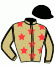 casaque portée par Garcia Dy. jockey du cheval de course ISEULT DE BELLOU, information pmu ZETURF
