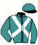 casaque portée par Molins Mme Amb. jockey du cheval de course TRIPTAJIKA, information pmu ZETURF