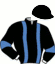 casaque portée par Mottier M. jockey du cheval de course DAZZLE JET, information pmu ZETURF
