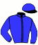 casaque portée par Guillochon J. jockey du cheval de course ISLE OF MAY, information pmu ZETURF
