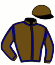 casaque portée par Journiac H. jockey du cheval de course YEE HAW, information pmu ZETURF