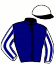 casaque portée par Lecoeuvre C. jockey du cheval de course ALIA'S ROSE, information pmu ZETURF