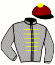 casaque portée par Bughenaim F. jockey du cheval de course BABEL, information pmu ZETURF