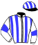 casaque portée par Piccone T. jockey du cheval de course SIMPLY STRIKING, information pmu ZETURF
