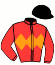 casaque portée par Mendizabal I. jockey du cheval de course DETESNOUVELLES, information pmu ZETURF