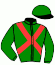 casaque portée par Mosse G. jockey du cheval de course ESSAI TRANSFORME, information pmu ZETURF