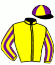 casaque portée par Duporte Mlle A. jockey du cheval de course NIGHT CANDLE, information pmu ZETURF