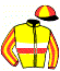casaque portée par Peslier Mlle M. jockey du cheval de course POLONIA SPIRIT F, information pmu ZETURF