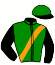 casaque portée par Demuro C. jockey du cheval de course SISTER OF LOVE, information pmu ZETURF
