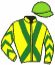 casaque portée par Besnier H. jockey du cheval de course BULLANT, information pmu ZETURF
