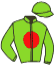 casaque portée par Murzabayev B. jockey du cheval de course TRENO, information pmu ZETURF