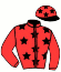 casaque portée par Velon Mlle M. jockey du cheval de course OTHERWORDLY, information pmu ZETURF