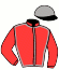 casaque portée par Marie Benj. jockey du cheval de course ROSE BAY, information pmu ZETURF