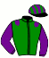 casaque portée par Urbano Aguero Lui. jockey du cheval de course CROWDFUNDING, information pmu ZETURF