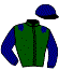 casaque portée par Journiac Tho. jockey du cheval de course LUNALA, information pmu ZETURF