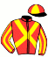 casaque portée par Valais Mme R. jockey du cheval de course ROCK AND ROLL, information pmu ZETURF