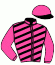 casaque portée par Journiac H. jockey du cheval de course RED NUDE ROUGE, information pmu ZETURF