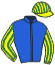 casaque portée par Madamet A. jockey du cheval de course ALBEDO, information pmu ZETURF