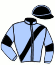 casaque portée par Dersoir S. jockey du cheval de course FLEURON DE JAFA, information pmu ZETURF